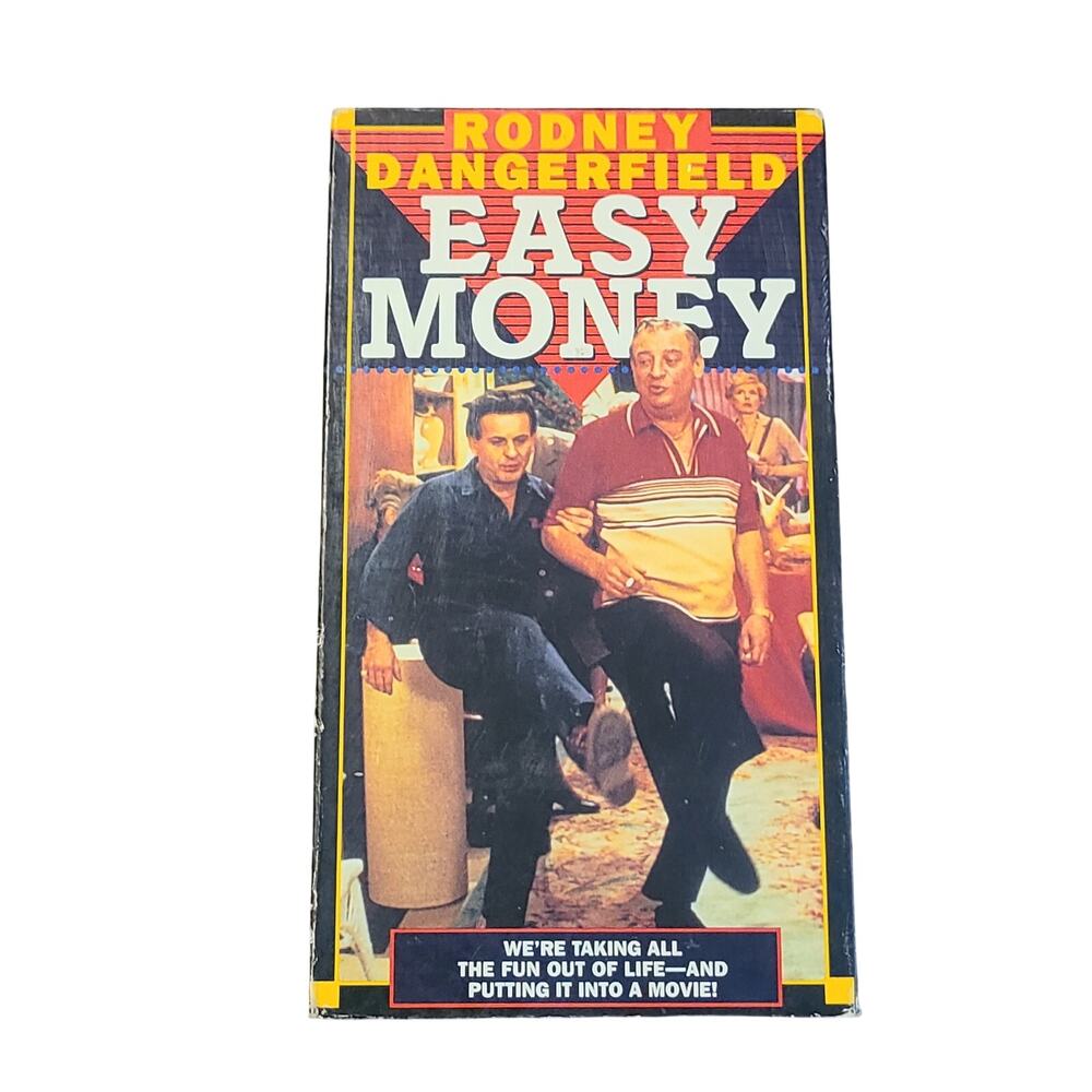 EASY MONEY- Rodney Dangerfield, Joe Pesci- Hysterical Comedy- vhs good condition